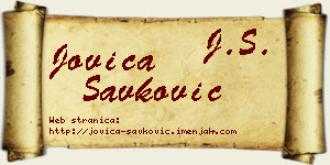 Jovica Savković vizit kartica